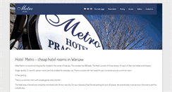 Desktop Screenshot of hotelpracowniczymetro.pl