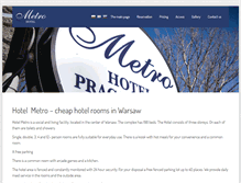 Tablet Screenshot of hotelpracowniczymetro.pl